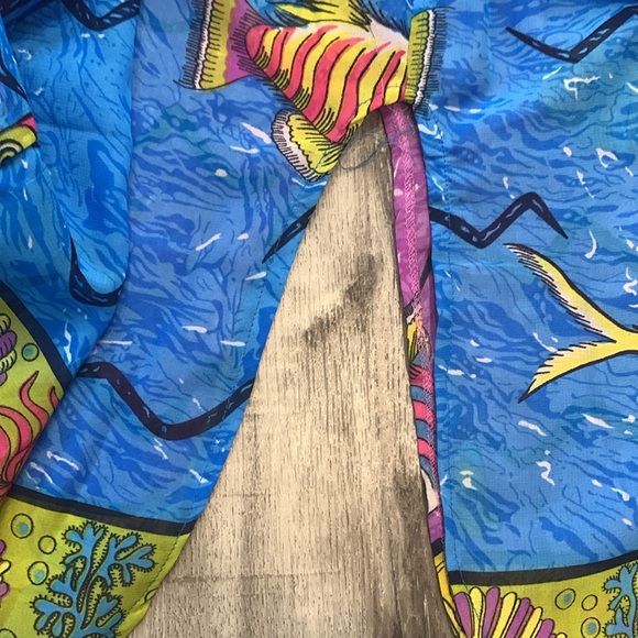 Handmade Reversible Elastic Top Purple/Blue Fish Dress - Picture 9 of 9